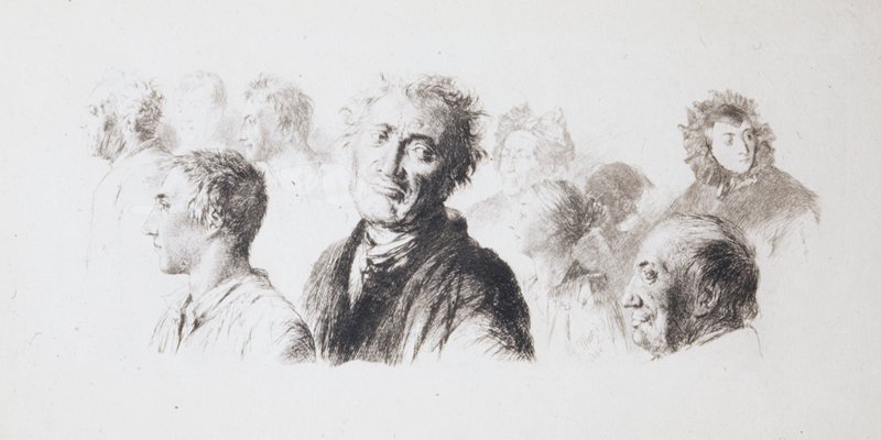 Studies in the Insane Asylum, Adolph von Menzel, 1844