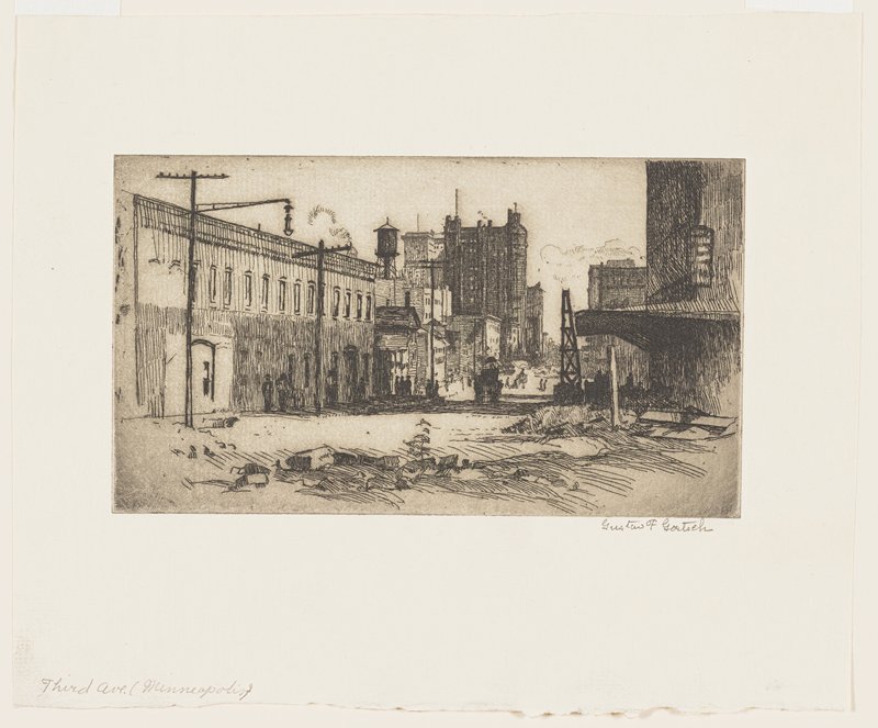 Third Avenue, Minneapolis, Gustav F. Goetsch, early 20th century