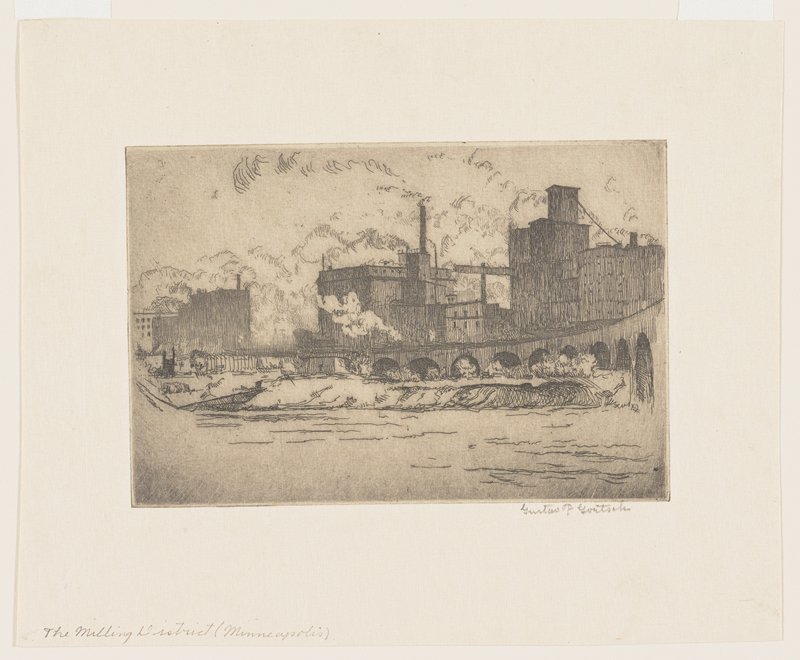 The Milling District, Minneapolis, Gustav F. Goetsch, early 20th century