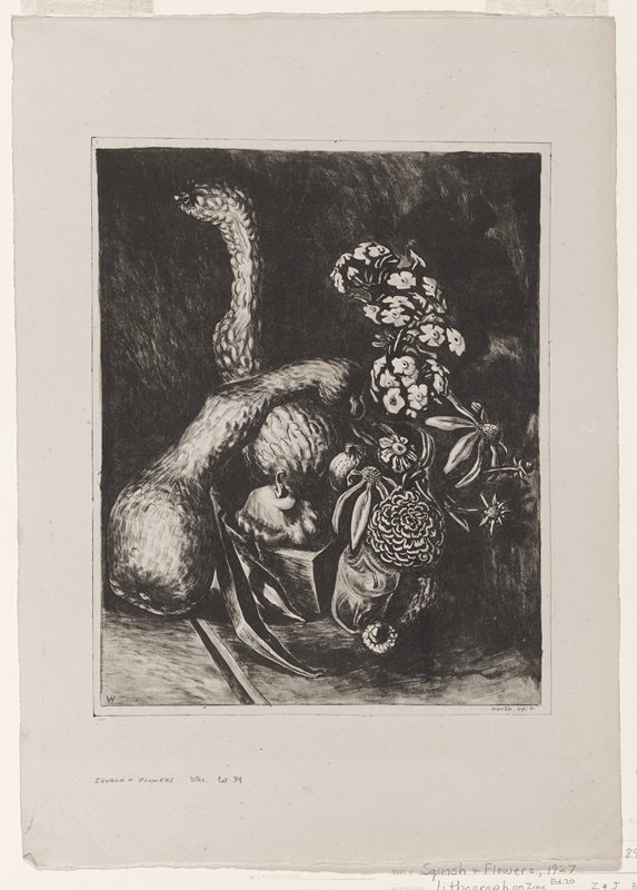 Squash and Flowers, Wanda Gág, 1926–27