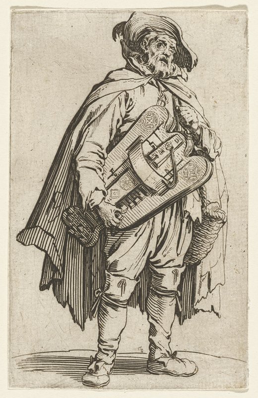 Le Joueur de Vielle, Jacques Callot, 1622