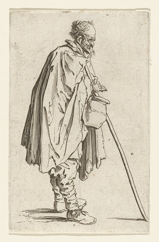 Le Mendiant au Couvet, Jacques Callot, 1622