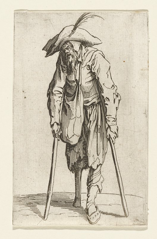 Le Mendiant à la Jambe de Bois, Jacques Callot, 1622