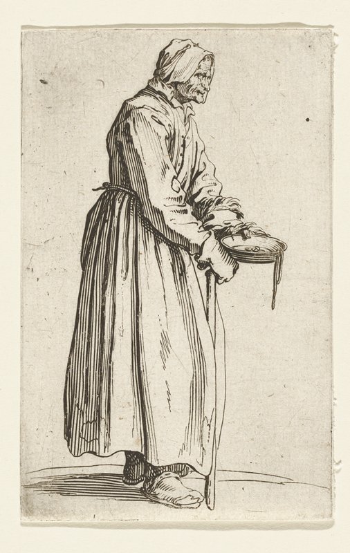 La Mendiante à la Sébille, Jacques Callot, 1622