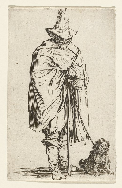 L'Aueugle et son Chien, Jacques Callot, 1622