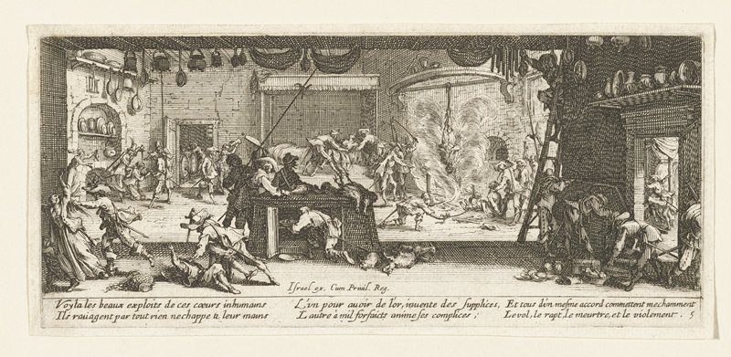 Le Pillage, Jacques Callot, 1633
