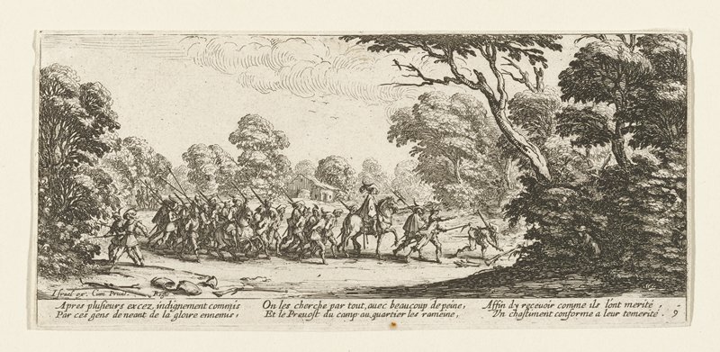 Découverte des Malfaiteurs, Jacques Callot, 1633