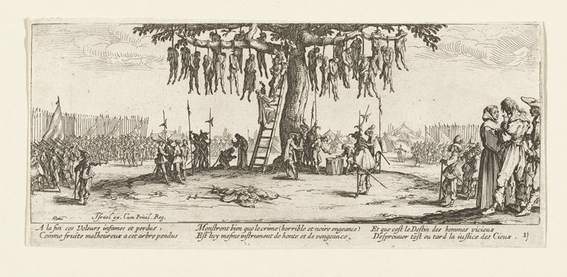 La Pendaison, Jacques Callot, 1633