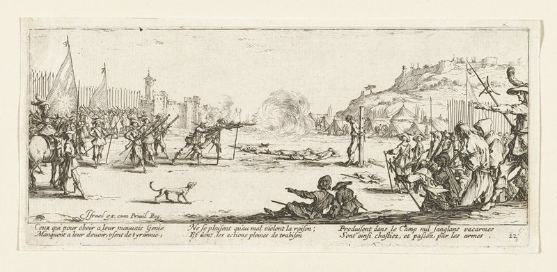 L'arquebusade, Jacques Callot, 1633