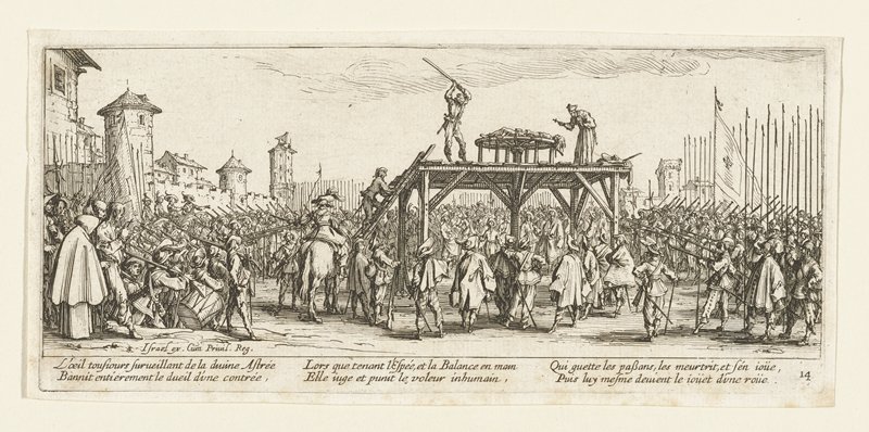La Roue, Jacques Callot, 1633