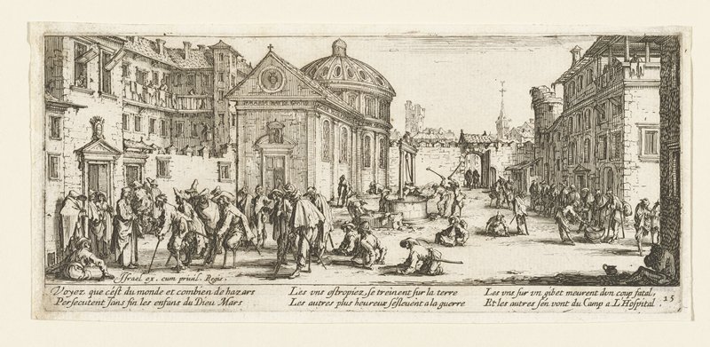 L'hôpital, Jacques Callot, 1633