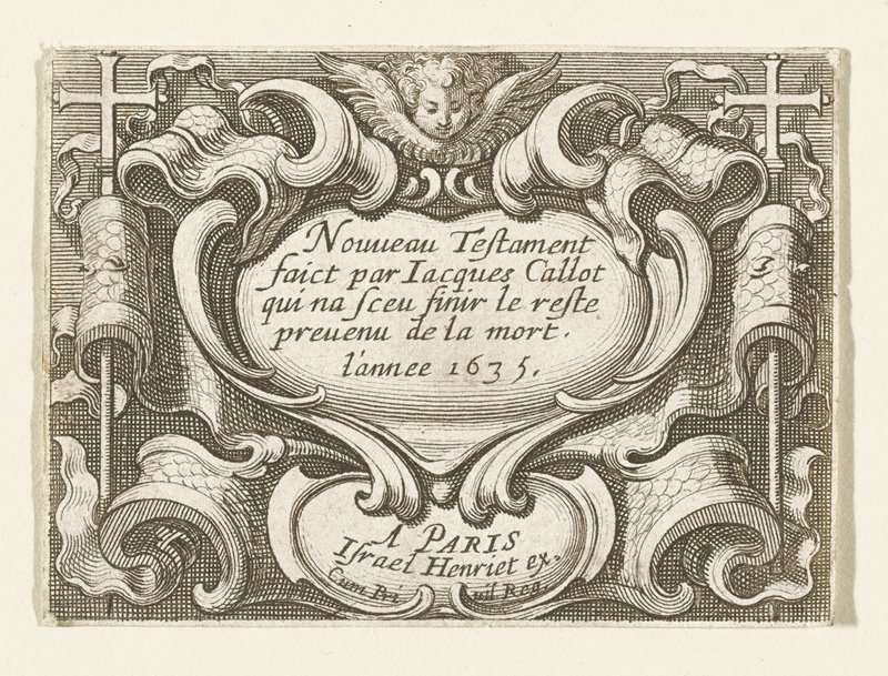 Title Page, The New Testament, Abraham Bosse, 1635