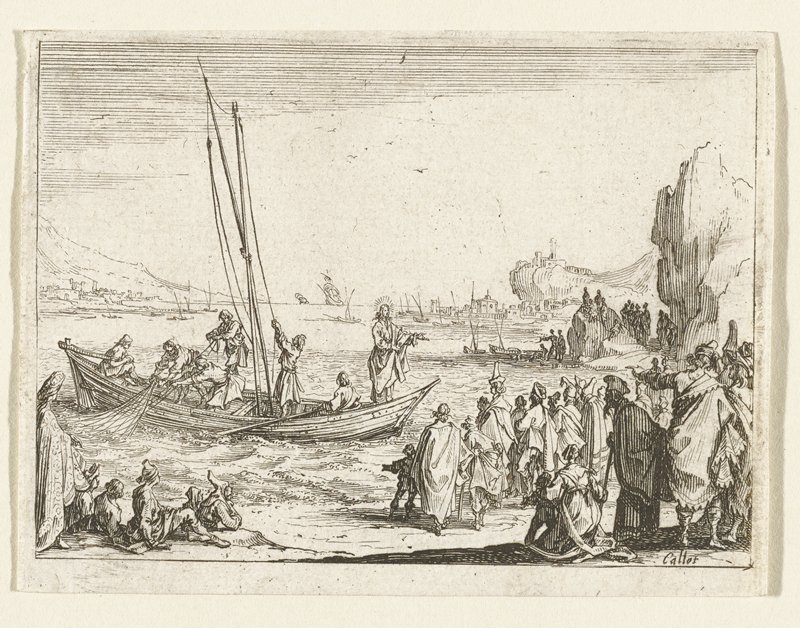 Christ Preaching, Jacques Callot, 1635