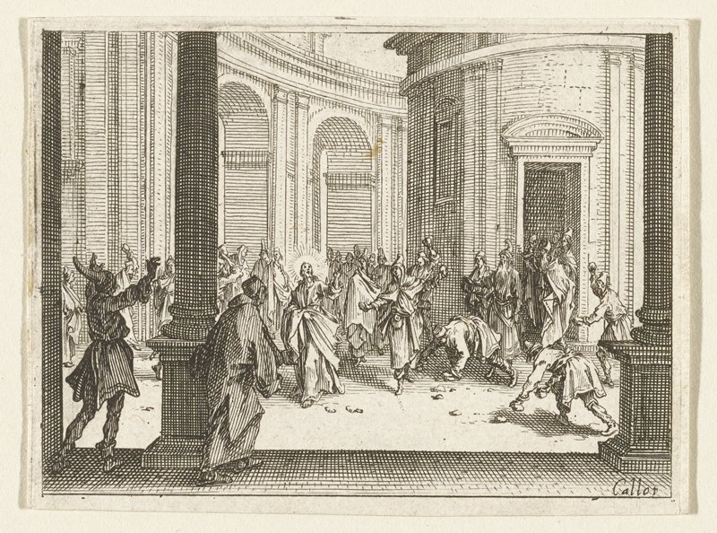 Christ in the Temple, Jacques Callot, 1635