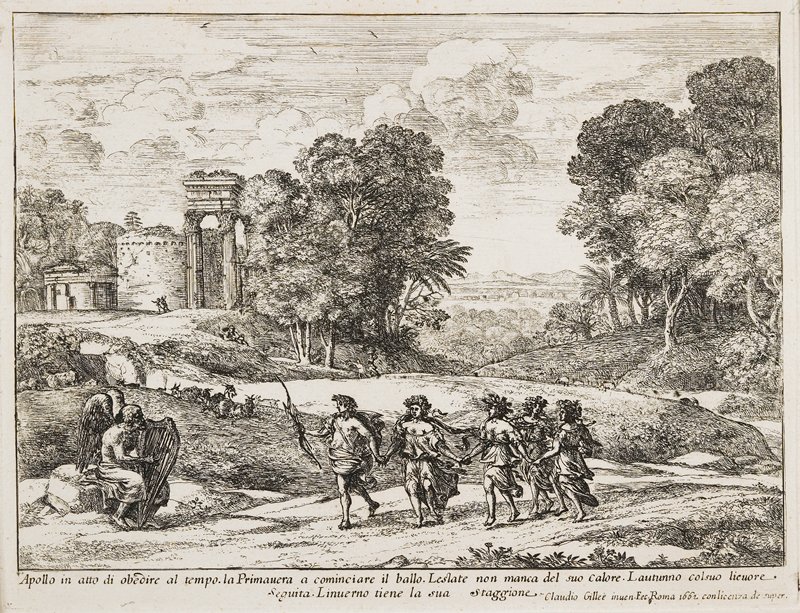 Le Temps, Apollon et les Saisons, Клод Лоррен, 1662