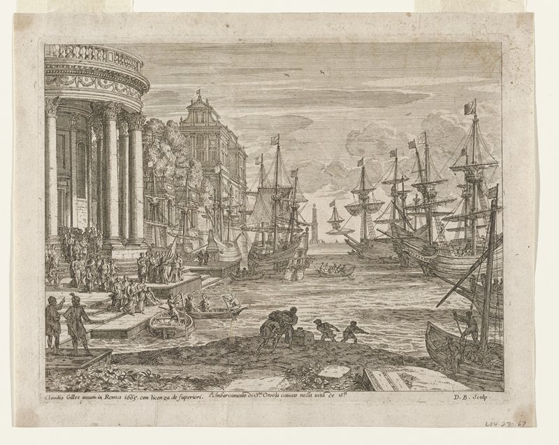 The Embarcation of St. Ursula, Dominique Barriere, 1665