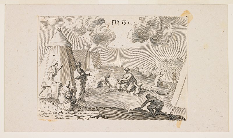 Gathering Manna, Claude Mellan, 1640