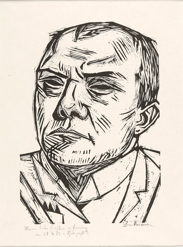 Self-Portrait, Max Beckmann, 1922
