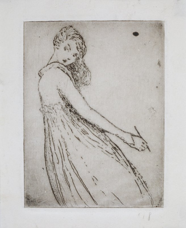 Girl Drawing, Wanda Gág, 1918