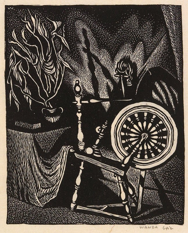 Spinning Wheel, Wanda Gág, 1928