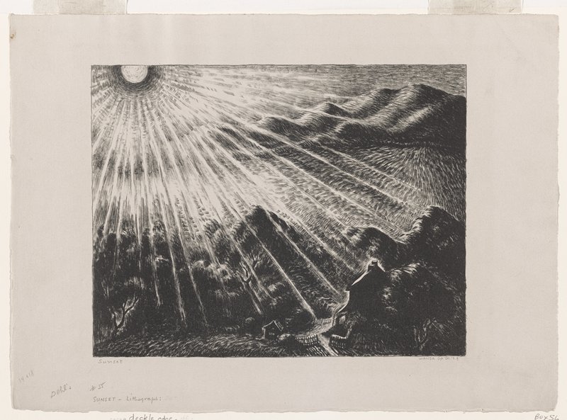 Sunset, Wanda Gág, 1929