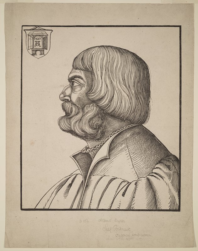 Portrait of Albrecht Dürer, Erhard Schön, 1527
