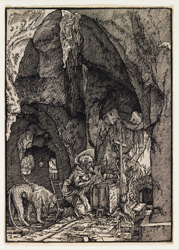 Saint Jerome in a Cave, Albrecht Altdorfer, c. 1480–1538