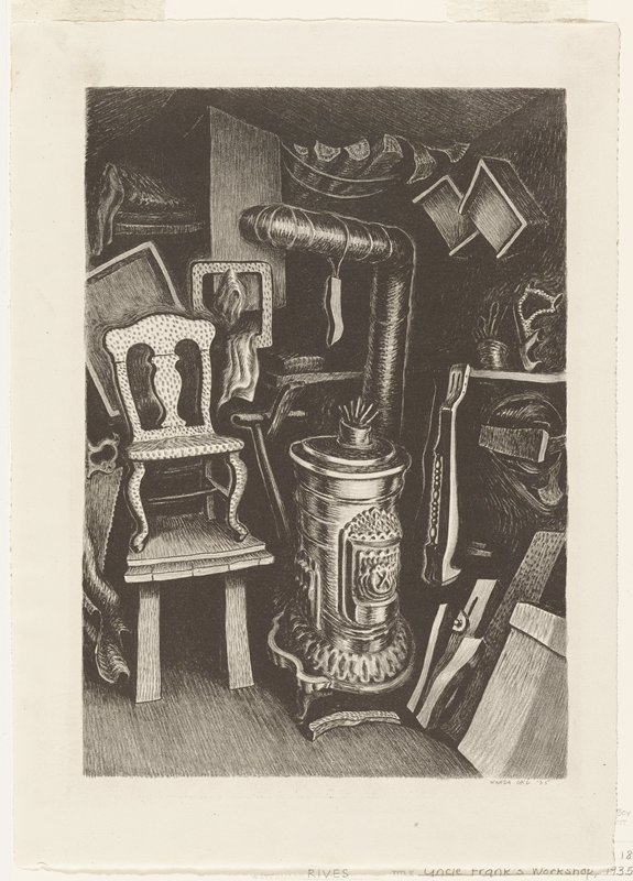 Uncle Frank's Workshop, Wanda Gág, 1935