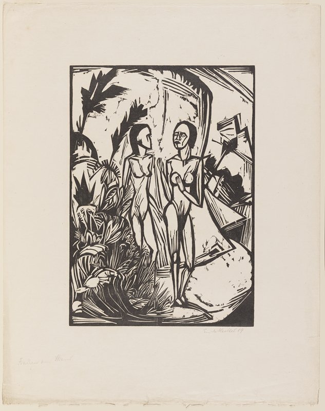Frauen am Strand, Erich Heckel, 1919 (published 1921)
