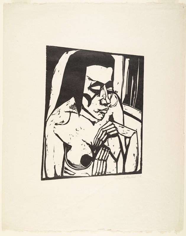 Crouching Nude, Erich Heckel, 1914