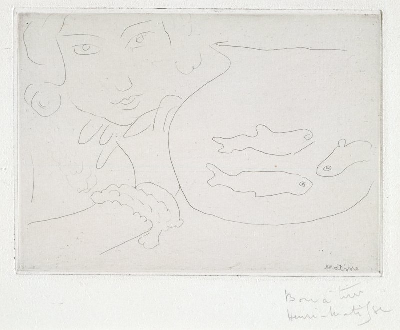 Girl with Fishbowl by Henri Matisse