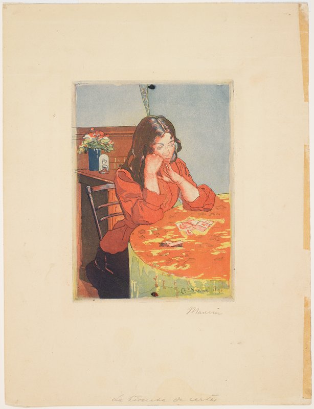 Tineuse de cartes, Charles Maurin, 1891