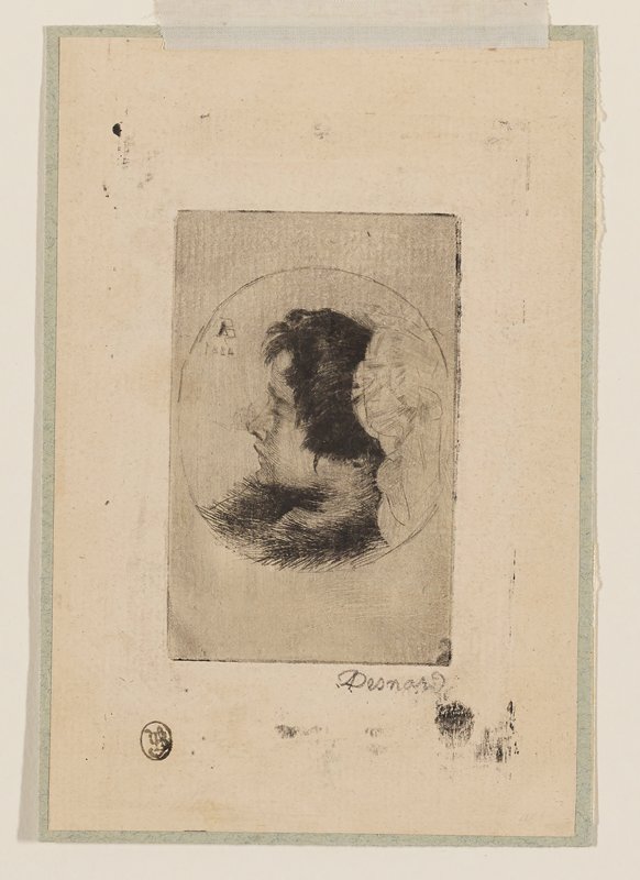 Madame Besnard (Charlotte Dubray Besnard) in a Medallion, Поль Альберт Бенар, 1884
