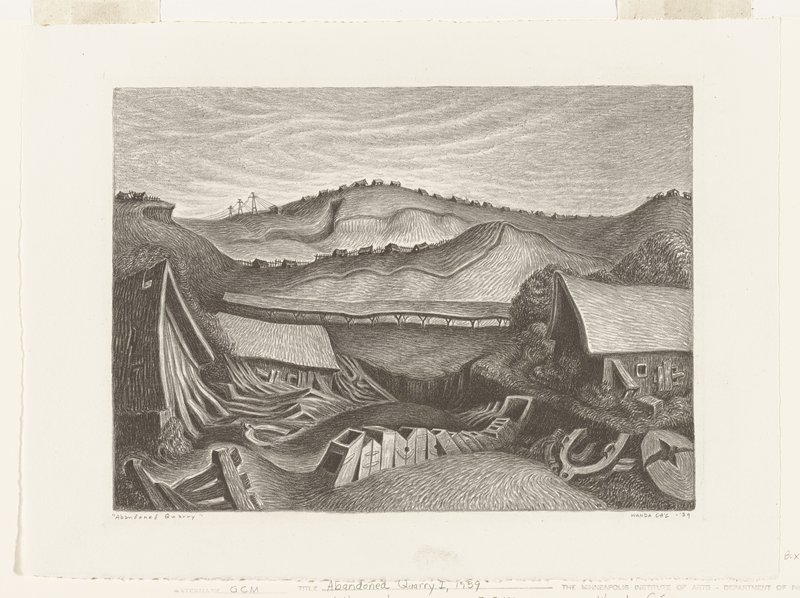 Abandoned Quarry I, Wanda Gág, 1939