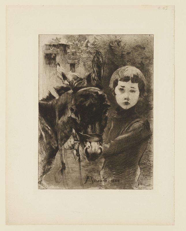 Robert Besnard (1881-1914) and His Donkey, Поль Альберт Бенар, 1888