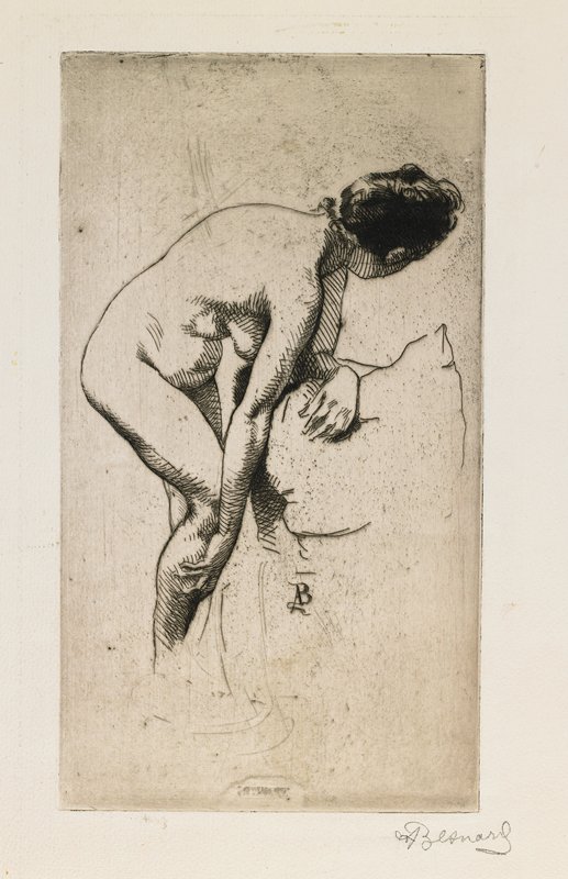 Study of Nude Female Figure, Поль Альберт Бенар, 1886