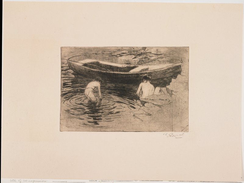 Bathing at Talloires, Albert Besnard, 1894
