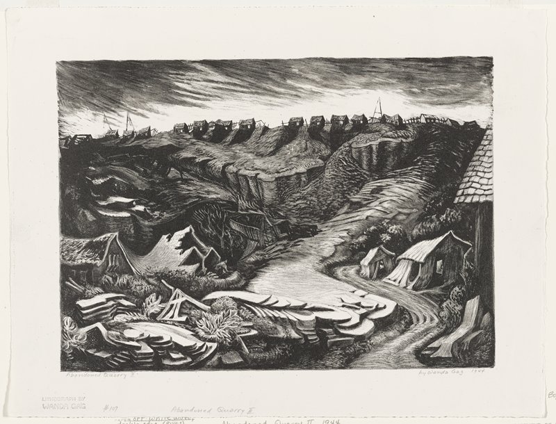 Abandoned Quarry II, Wanda Gág, 1944