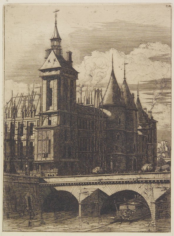 The Clock Tower, Charles Meryon, 1852