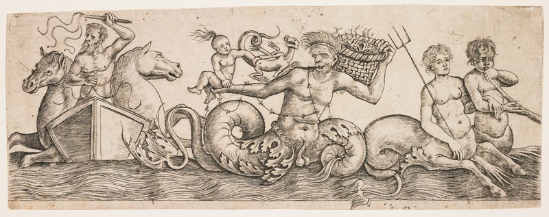 Frieze with Neptune and Tritons, Girolamo Mocetto, c. 1517