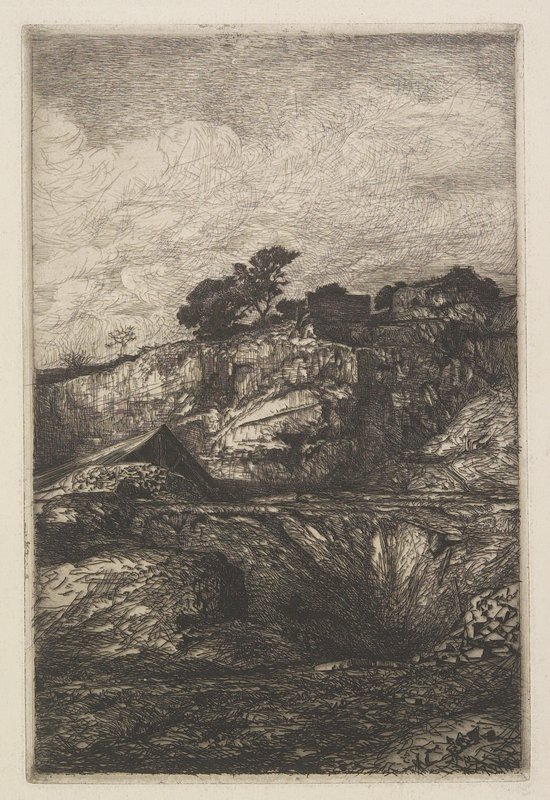Landscape, François-Nicolas Chifflart, c. 1865–68