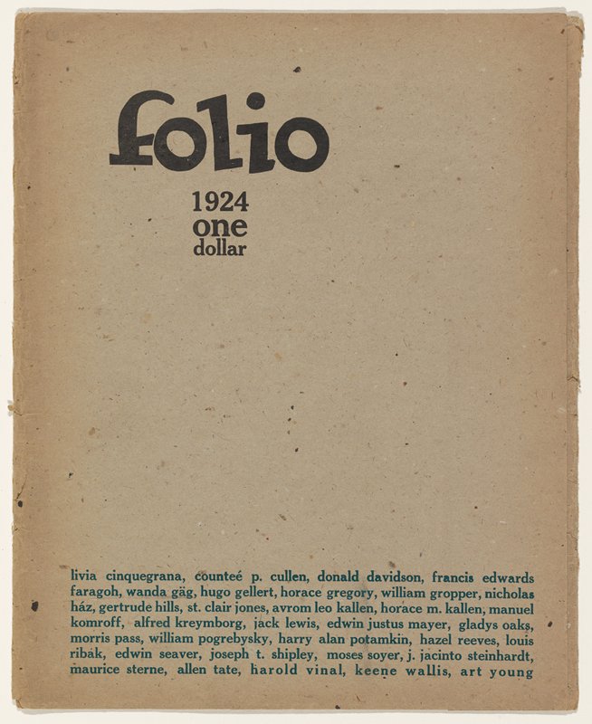 Cover, Folio, Wanda Gág, 1924