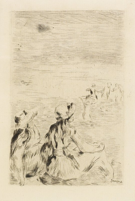Sur la plage, Pierre Auguste Renoir, c. 1892