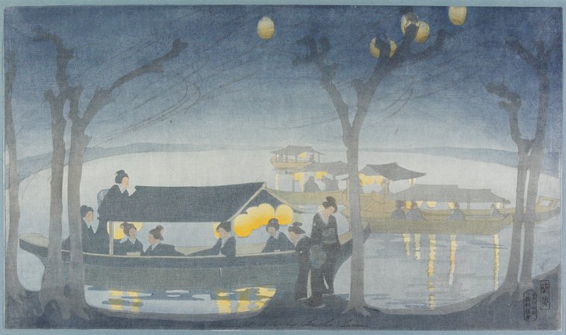 On the River, Bertha Lum, 1912