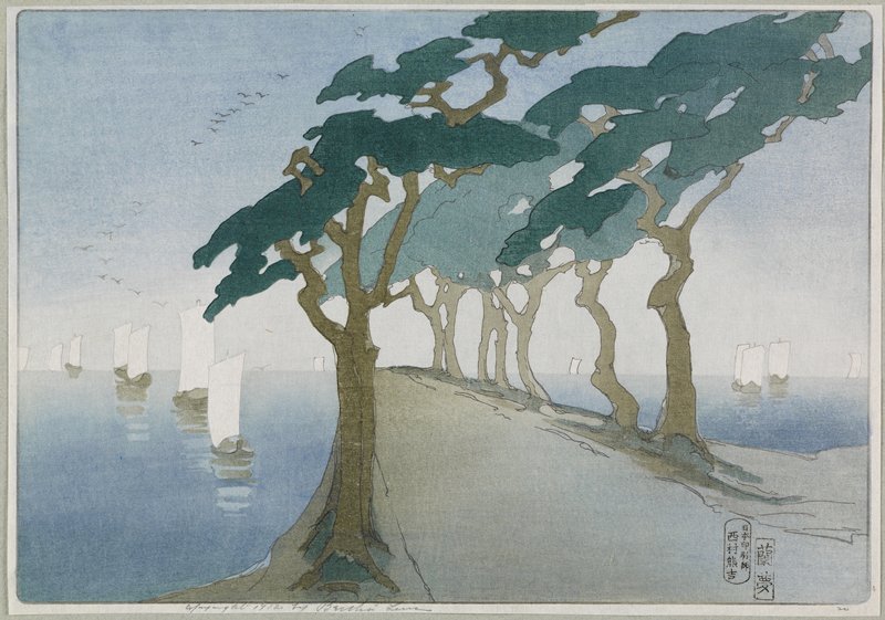 Pines by the Sea, Bertha Lum, 1912