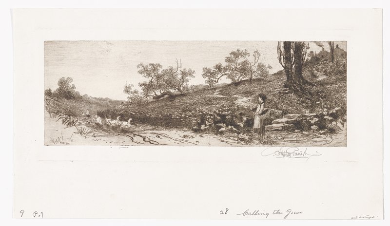 Calling the Geese, Stephen Parrish, 19th century
