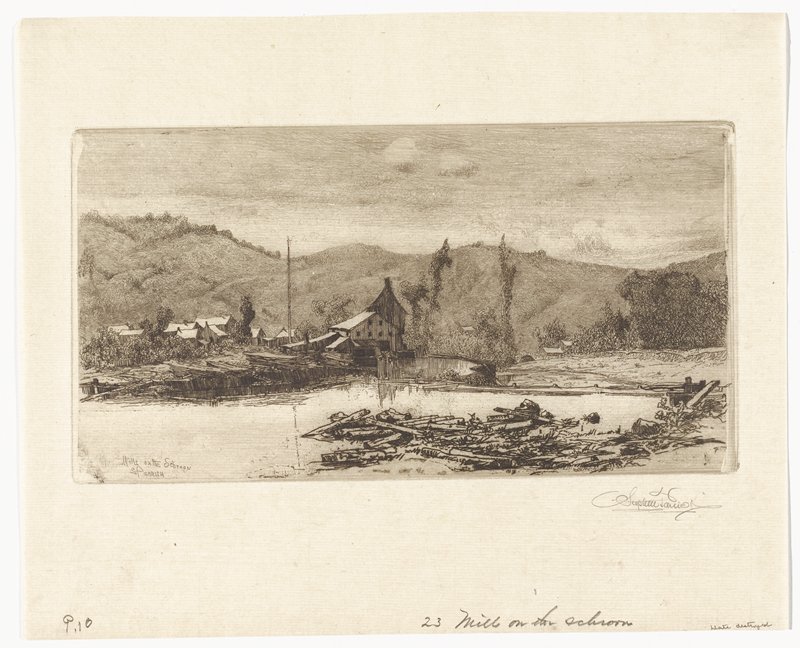 Mills on the Schroon, Stephen Parrish, 19th century
