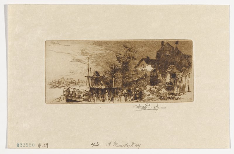 A Windy Day, Stephen Parrish, 19th century