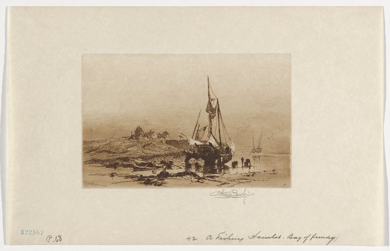 A Fishing Hamlet, Bay of Fundy, Stephen Parrish, 19th century