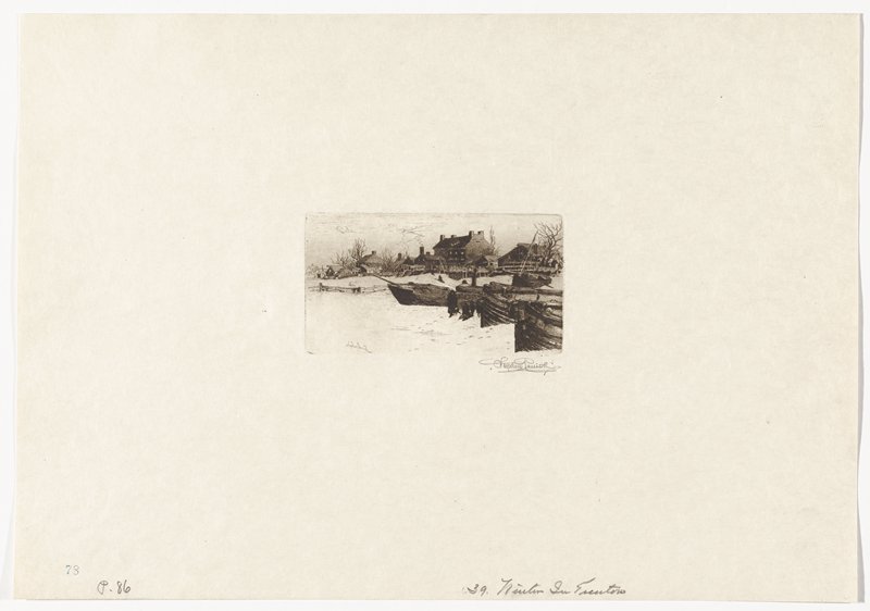 Winter at Trenton, Stephen Parrish, 19th century